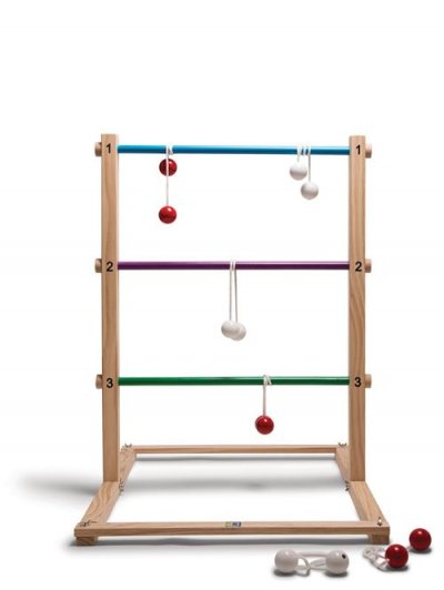 BS Toys lancer du bois de jeu 75 cm 7-pi&egrave;ces &agrave; blanc
