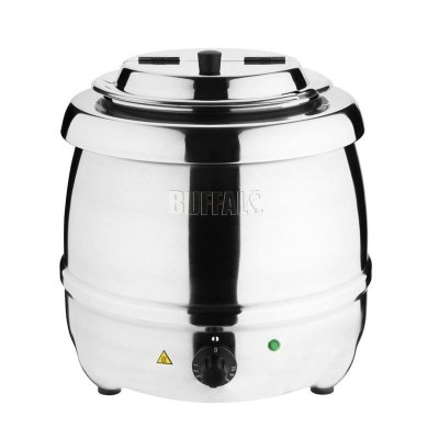 BUFFALO  Bouilloire &agrave;&nbsp;soupe en acier inoxydable 10 l 360 x 345 mm