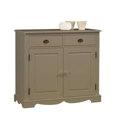 Buffet 2 portes 2 tiroirs taupe 802