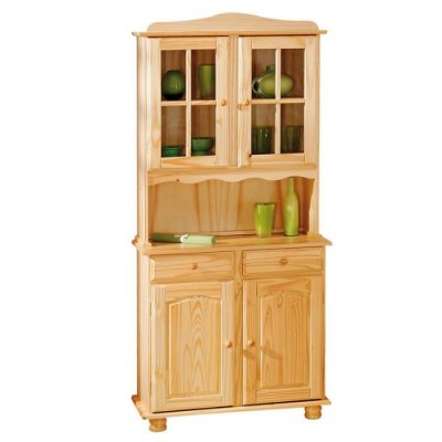 Buffet Alicante 88x43/32x198h pin massif naturel Inter Link