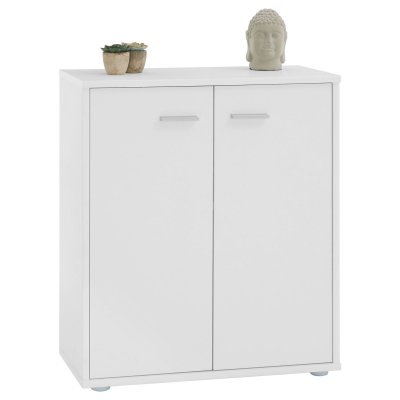 Buffet FIRMIN, en m&eacute;lamin&eacute; blanc mat 