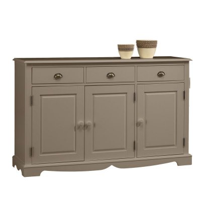Buffet taupe 3 portes 3 tiroirs 803