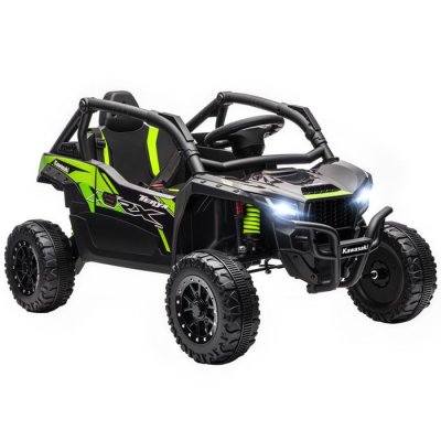 AIYAPLAY Buggy Kawasaki Teryx Krx 1000 12v 2 Moteurs 25w T&eacute;l&eacute;commande Effets Sonores Lumineux Vert