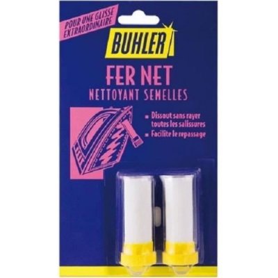BUHLER  - Nettoyant fer &agrave; repasser - sp&eacute;cial semelles - 2 b&acirc;tonnets