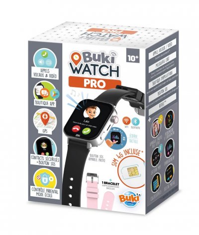 BUKI  Watch Pro : La Montre Connect&eacute;e Pour Les Enfants Noir