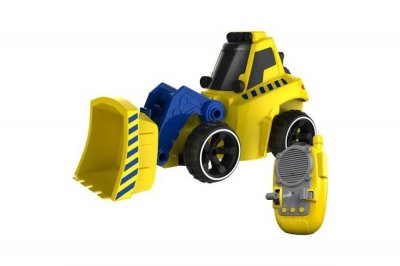 OUAPS Bulldozer radiocommand&eacute;  jaune