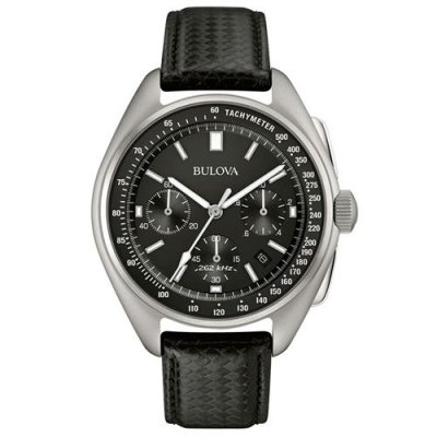 BULOVA  Hommes Chronographe Quartz Montre avec Bracelet en Cuir 96B251