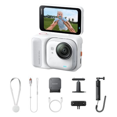 INSTA360 Bundle Creator Cam&eacute;ra sport  GO Ultra Blanc 