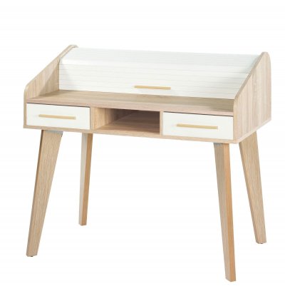 Bureau 2 tiroirs Twist SIMMOB Blanc