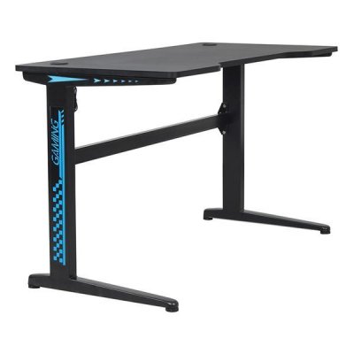 Bureau gamer &agrave; LED ALICE - Noir