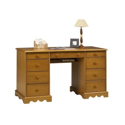 Bureau ministre pin miel style anglais