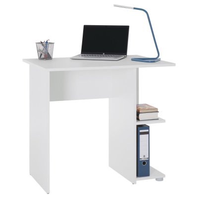 IDIMEX Bureau NOVA, en m&eacute;lamin&eacute; blanc mat