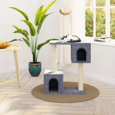 VIDAXL Bussandri Exclusive - Chat &agrave; griffes en sisal 60 cm gris clair