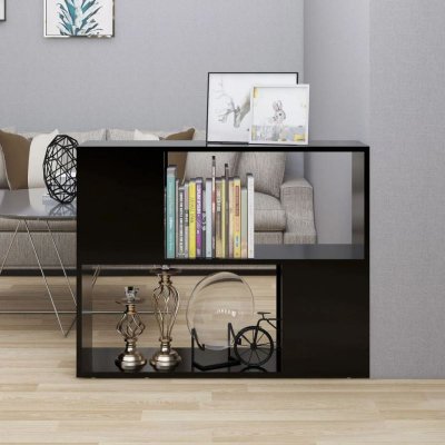 VIDAXL Bussandri Exclusive - Meuble TV 80x24x63 cm agglom&eacute;r&eacute; noir