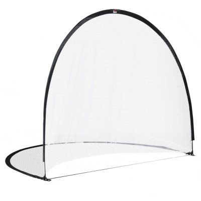 HOMCOM But de football pliable pop up - sac rangement, piquets inclus - noir