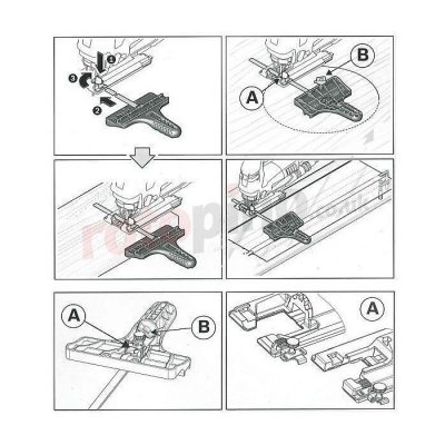 But&eacute;e parall&egrave;le BOSCH 2608040289 pour scie sauteuse GST/PST