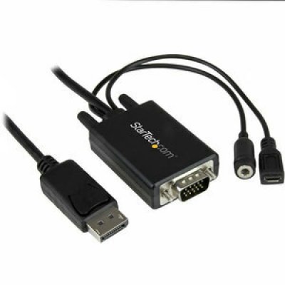 STARTECH.COM Cable adaptateur displayport vers vga de 2 m avec audio