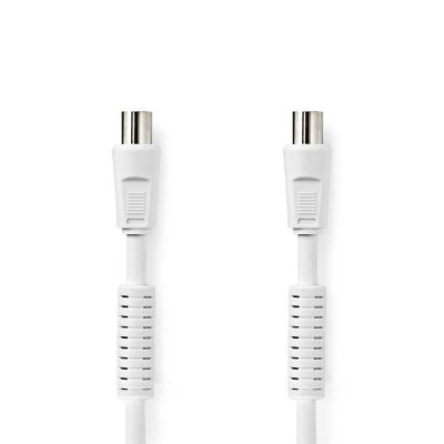  C&acirc;ble coaxial 100 dB CEI (Coaxial) M&acirc;le - CEI (Coaxial) Femelle 2,0 m Blanc