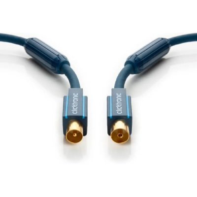 CLICKTRONIC C&acirc;ble dantenne -  - 10070402 - M/F - 3 m - Couleur: Bleu