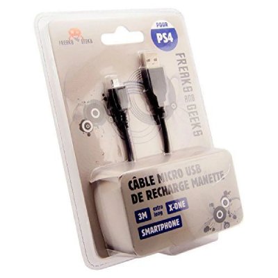 FREAKS AND GEEKS Cable de charge Manette PS4/XboxOne  Micro USB