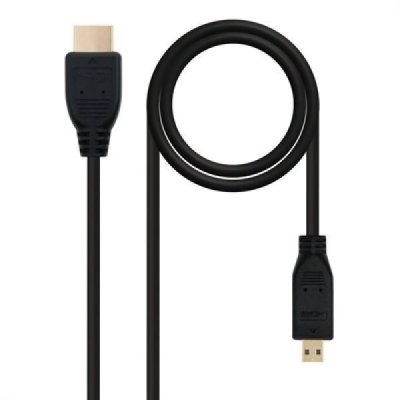 NANOCABLE C&acirc;ble HDMI vers Micro HDMI  10.15.3501 Noir (0,8 m)