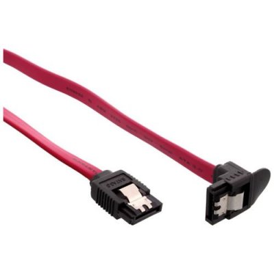 INLINE C&acirc;ble &reg; SATA 6Gb / s avec loquets coud&eacute;s 0,75 m