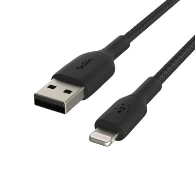 BELKIN C&acirc;ble Lightning  USB-A 3m tr&eacute;ss&eacute; noir