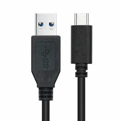 NANOCABLE C&acirc;ble  USB 3.1 Gen2 10Gbps 3A USB-C/MA/M 2m - Couleur Noir