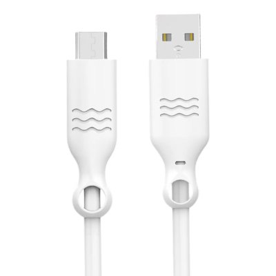 BIGBEN CONNECTED C&acirc;ble Recyclable USB A/micro USB 2 m Blanc Just Green - Neuf