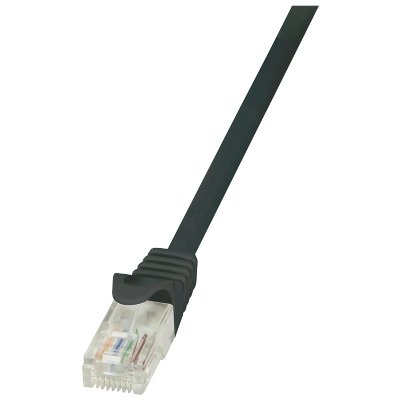 2DIRECT C&acirc;ble r&eacute;seau (RJ45) CAT6 u/utp Noir 5,00M V965801 - Logilink