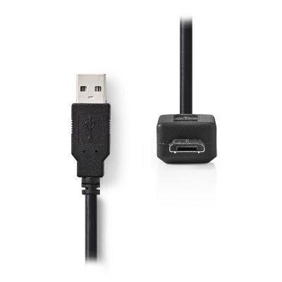 NEDIS C&acirc;ble usb 2.0 a m&acirc;le - micro b m&acirc;le 5,0 m noir CCGP60500BK50