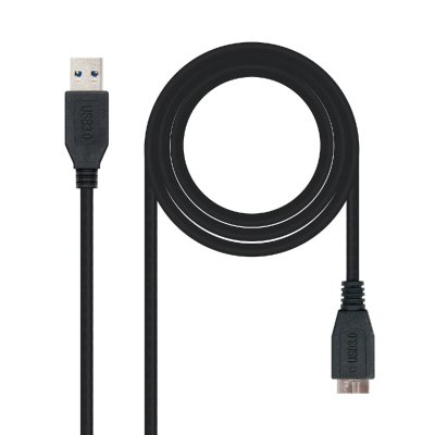 NANOCABLE C&acirc;ble USB 3.0 A vers Micro USB B  10.01.110-BK Noir