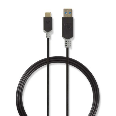 C&acirc;ble usb 3.1 type-c m&acirc;le - a m&acirc;le 1,0 m anthracite CCBW61600AT10