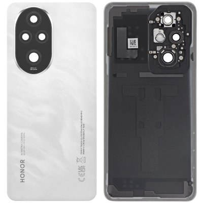 HONOR Cache Batterie Original pour Smartphone 200 Pro Plastique Rigide  Blanc / Noir