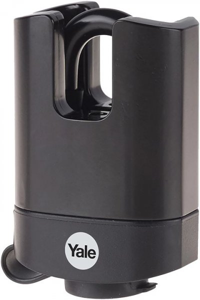 YALE Cadenas acier lamin&eacute; protection thermoplastique 52 mm, anse prot&eacute;g&eacute;e acier c&eacute;ment&eacute;, 3 cl&eacute;s