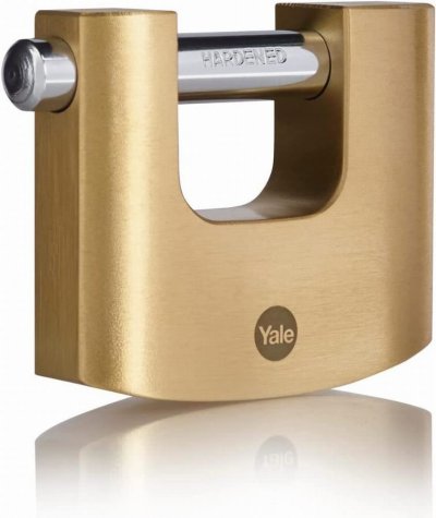 YALE Cadenas rectangulaire  laiton - 70 mm - 3 Cl&eacute;s - 24319000