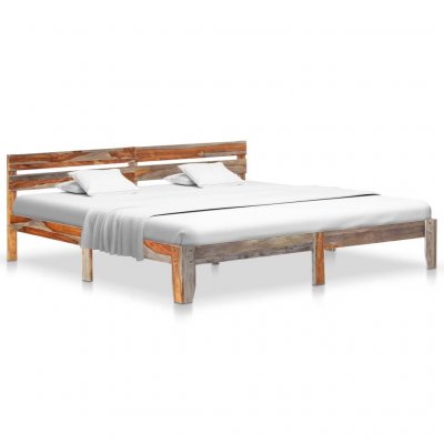 Cadre de lit Bois massif 200x200 cm vidaXL - N/A