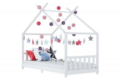 VIDAXL Cadre de lit d'enfant Blanc Bois de pin massif 90 x 200 cm