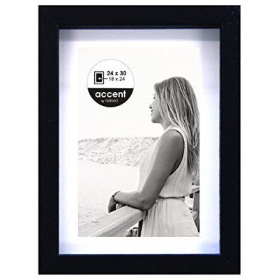 NIELSEN Cadre  Aura bois noir passe-partout / Image 18 x 24 cm