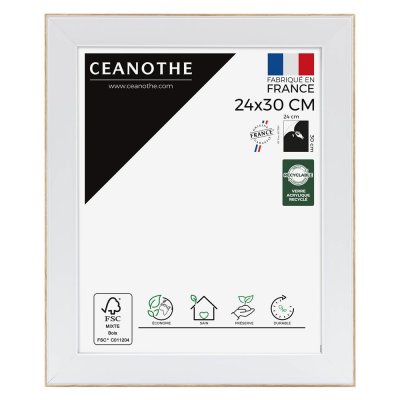CEANOTHE Cadre photo brut 24x30 cm r&eacute;sine recycl&eacute;e