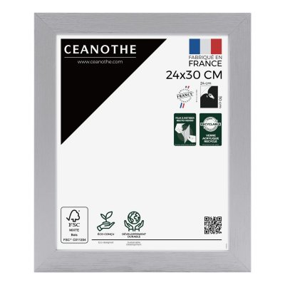 GENERIQUE Cadre photo Karma gris 24x30 cm - Ceanothe, marque fran&ccedil;aise