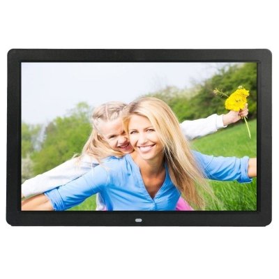 YONIS Cadre Photo Lecteur Multim&eacute;dia 17 Pouces 1080 P LED Musique Vid&eacute;o USB SD Ms Noir - 