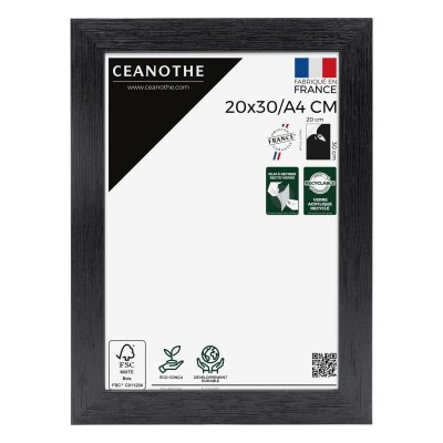 EMOTION Cadre photo noir 20x30 cm bois reconstitu&eacute; fsc