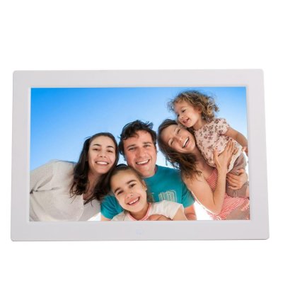 YONIS Cadre Photo num&eacute;rique 13 Pouces Affichage HD Photo Vid&eacute;o Publicit&eacute; + SD 16Go Blanc