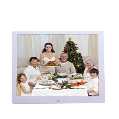 YONIS Cadre Photo Num&eacute;rique 14 pouces Ecran LED 4:3 Album Digital + SD 16Go Blanc