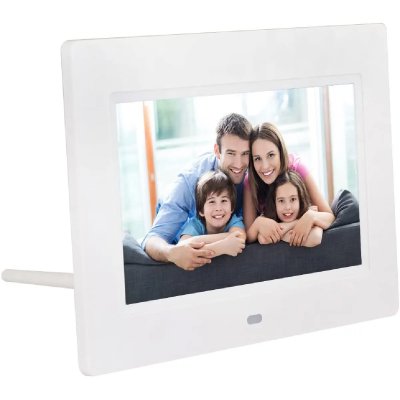 YONIS Cadre Photo Num&eacute;rique 7 Pouces LCD Tft MP3 Lecteur Carte SD Ms Audio Vid&eacute;o Blanc -