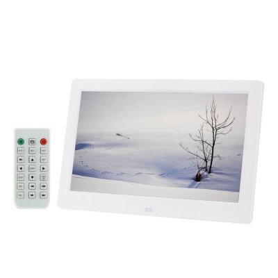 YONIS Cadre Photo Num&eacute;rique Port USB Lecteur Vid&eacute;o Audio MP3 Films Carte SD Mmc Blanc + SD 8Go
