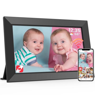 GENERIQUE Cadre photo num&eacute;rique WiFi 10.1'' - &eacute;cran tactile IPS HD, 32 Go, rotation auto, partage instantan&eacute;
