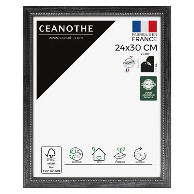 BRIO Cadre photo Perle noir 24x30 cm - , marque fran&ccedil;aise