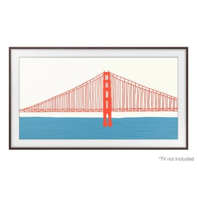 SAMSUNG Cadre The Frame  75'' 2021 Noyer 